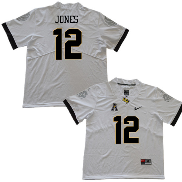 Men #12 Quadry Jones UCF Knights College Football Jerseys Sale-White - Click Image to Close